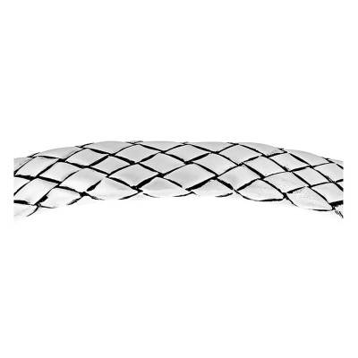 Bracelet Jonc Effet Matelassé, Longueur 21 cm, Largeur 8 mm - Emanessence