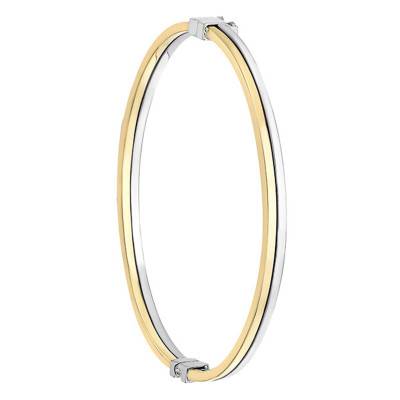 Two-Tone 375/1000 Gold Double Bangle Bracelet - Emanessence