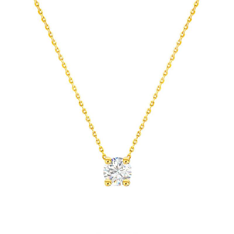 18K Yellow Gold & Lab-Grown Diamond Necklace 0.30 ct to 0.70 ct, 45 cm Length - Ocarat