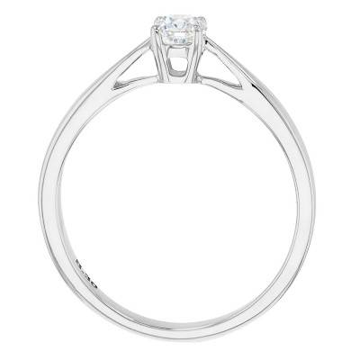 750/1000 White Gold Lab-Grown 0.30 ct Diamond Solitaire Ring - Ocarat