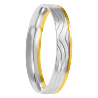 Alliance Ruban Confort Rainurée en 2 Ors 375, Largeur 3,50 mm - Amore