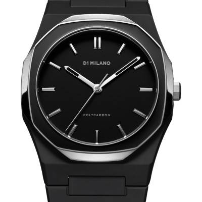 Polycarbon Watch - Gun Mesh PCBU13 - D1 Milano