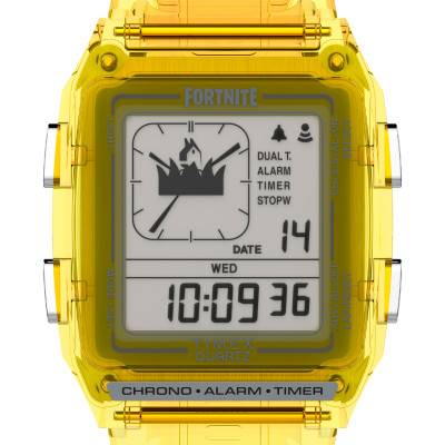 Q Timex LCA x Fortnite Yellow Watch TW2W96600 - Timex
