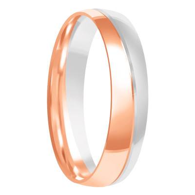Alliance Demi-Bombée Confort Rainurée en 2 Ors 375, Largeur de 4 mm à 5 mm - Amore