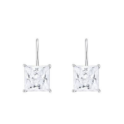 925 Silver & White Zirconium Oxide Essentials Sparkling White Drop Earrings - H2289-051-14 - Thomas Sabo