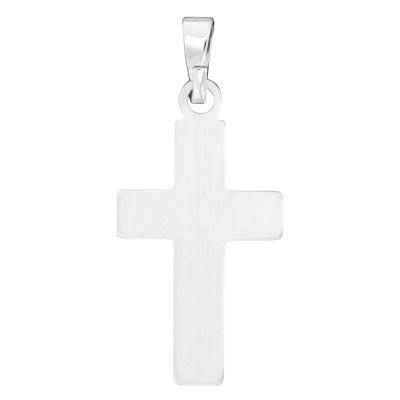 Pendentif Croix Noir et Argent - Emanessence