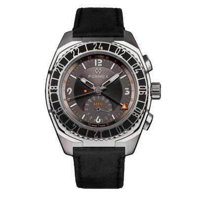 Stratos UTC Grey 41mm Automatic Watch - Formex