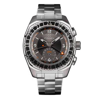 Stratos UTC Grey 41mm Automatic Watch - Formex