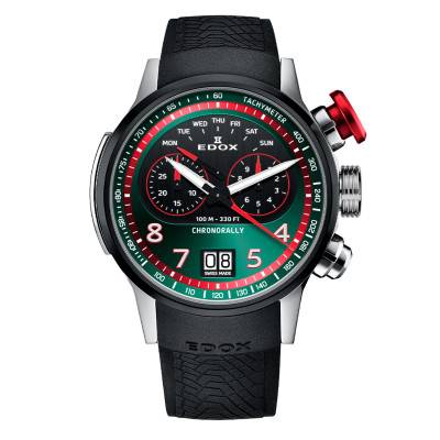 Montre Chronorally Chronograph 45 38001-TINNR-VR - Edox