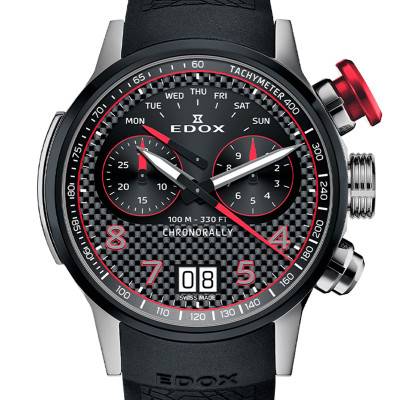 Montre Chronorally Chronograph 45 38003-TINRO-CARO - Edox