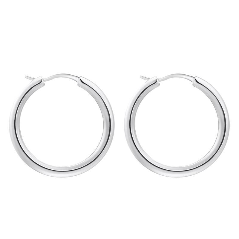 925 Silver Classic Essentials Hoop Earrings, Diameter 26,80 mm - CR745-001-21 - Thomas Sabo