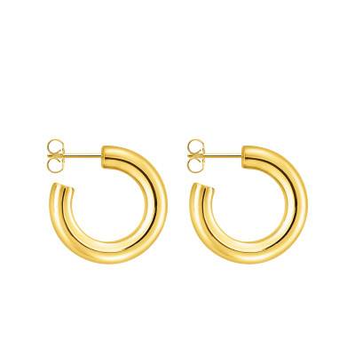 Créoles Essentials Chunky en Plaqué Or Jaune, Diamètre 22 ou 30 mm - Thomas Sabo