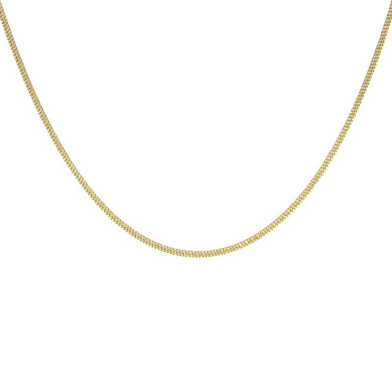 375 Yellow Gold Triple Link Chain, Length 40 cm, Width 2.50 mm - Emanessence