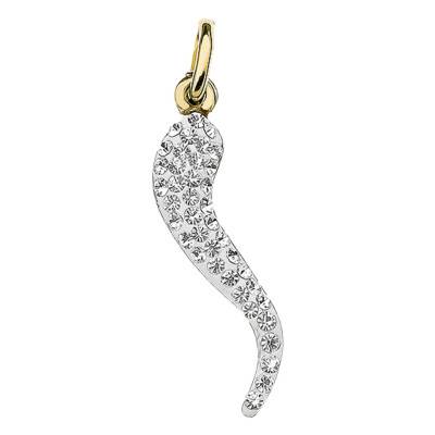 750/1000 Yellow Gold & Zirconium Oxide Cornucopia Pendant - Lumiosa
