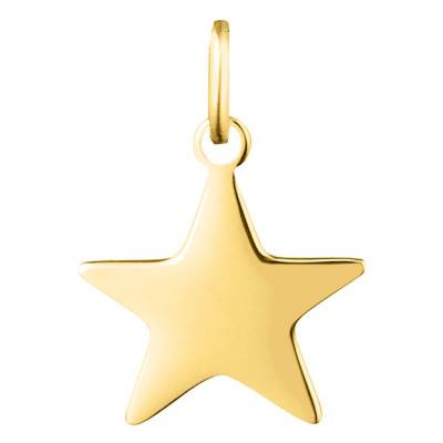 375/1000 or 750/1000 Yellow Gold Star Pendant - Emanessence