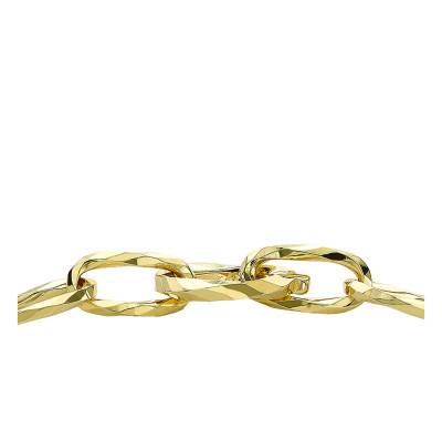 Bracelet Fancy Rectangulaire Or Jaune 375, Longueur 19 cm, Largeur 6,30 mm - Emanessence