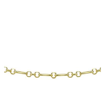375/1000 Yellow Gold Figabelcher Small Bracelet, 19 cm - Emanessence