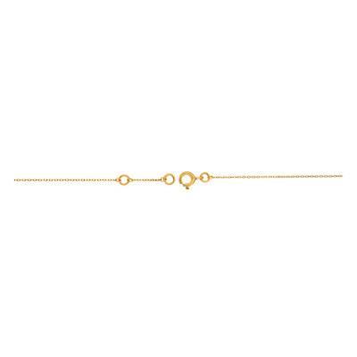 Bracelet Anneau Perle De Culture en Or Jaune 375, Longueur de 16,5 à 18 cm - Emanessence