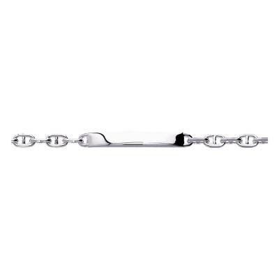 Gourmette Maille Marine Ronde 4 mm, Argent Massif, de 17 à 22 cm - Emanessence