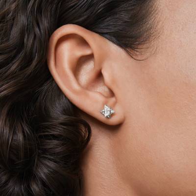Boucles d'oreilles Dextera Métal Rhodié & Cristaux Blancs - 5700322 - Swarovski