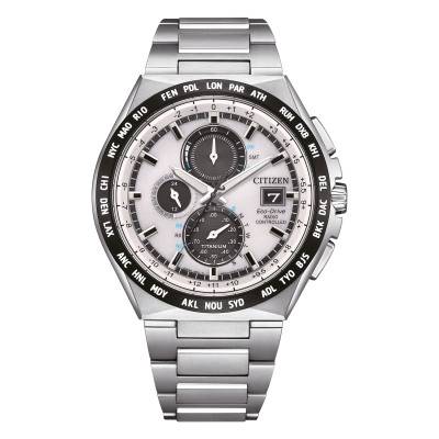 Super Titanium Eco-Drive Radio Controlled wall clock AT8238-84A - Citizen