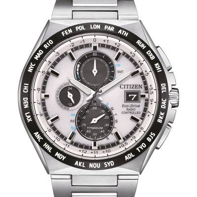 Super Titanium Eco-Drive Radio Controlled wall clock AT8238-84A - Citizen