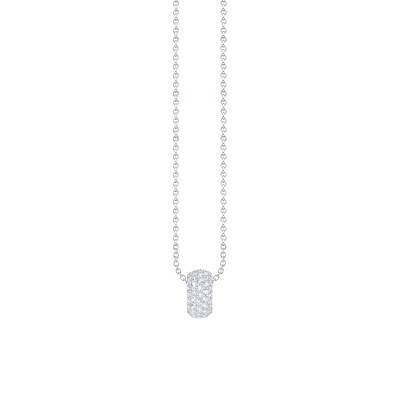Collier Essentials Anneau en Argent 925 & Zircones Blanches, Longueur 40 à 45 cm, Largeur 1 mm - KE2278-051-14 - Thomas Sabo
