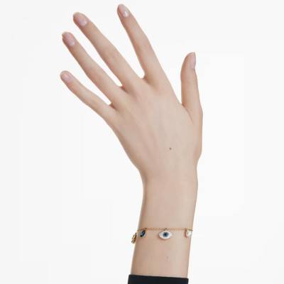 Gold-Plated Metal & Colorful Crystal Symbolica Bracelet, Length 8 cm to 24 cm - 5692162 - Swarovski