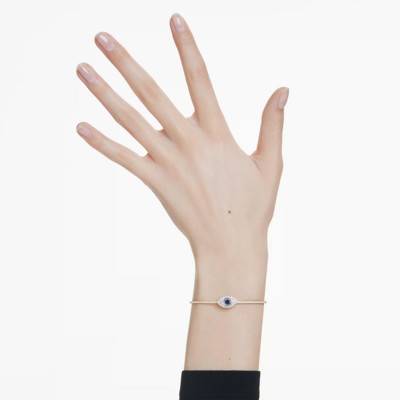 Symbolica Gold-Tone Metal & Colored Crystal Bangle Bracelet, Length 15.50 cm to 18 cm - 5696467 - Swarovski
