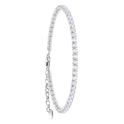 925 Silver & White Zirconium Oxide Essentials Tennis Bracelet, Length 16 cm to 19 cm - A2167-051-14 - Thomas Sabo