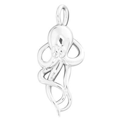 Pendentif Pieuvre en Argent - Emanessence