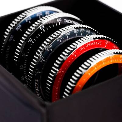Tachymeter Bezel Set for Chronoking Mecaquartz - Nivada Grenchen