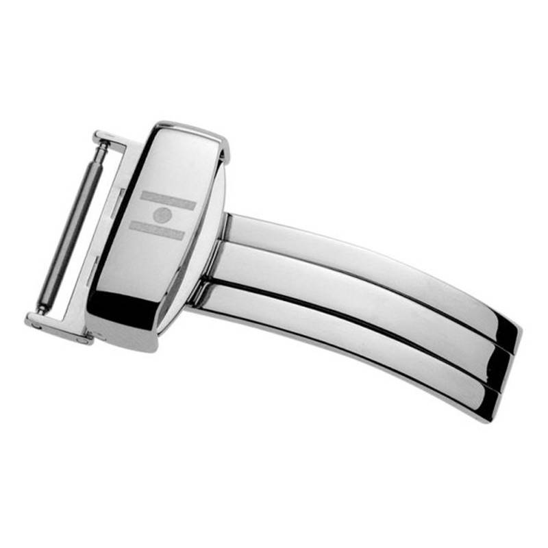 Simple Gold, Silver or Black Deployment Clasp, Width 16 mm, 18 mm, 20 mm or 22 mm - Hirsch