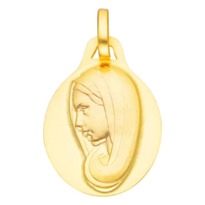 375 Yellow Gold Oval Virgin Medal - Vandona