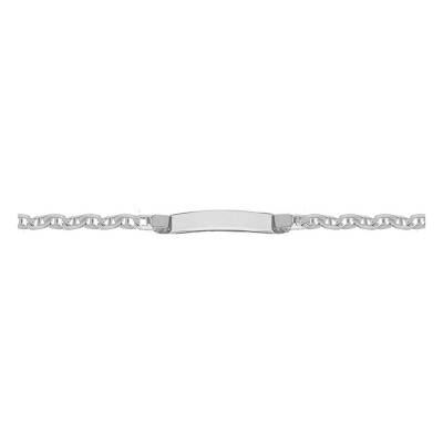 Gourmette identité, maille marine 5,6 mm, argent, Longueur 19 cm - Emanessence