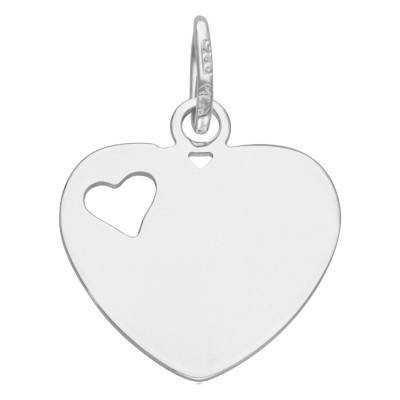 925 Silver Open-Work Heart Pendant - Emanessence