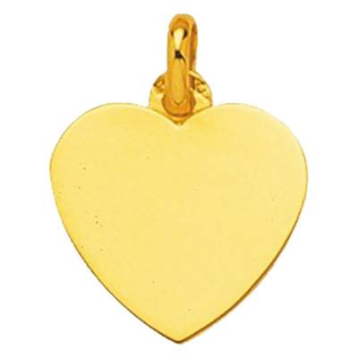 Pendentif cœur Or Jaune 375 ou 750 - Emanessence