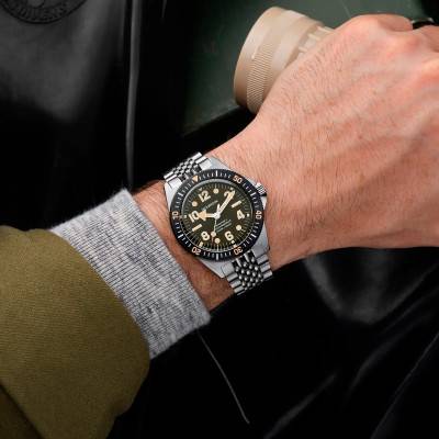 Montre Skindiver II Vert - "Indices Jumbo" - Wolbrook