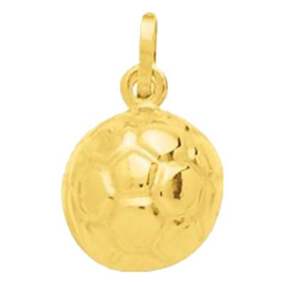 Pendentif ballon de foot Or Jaune 750 - Emanessence