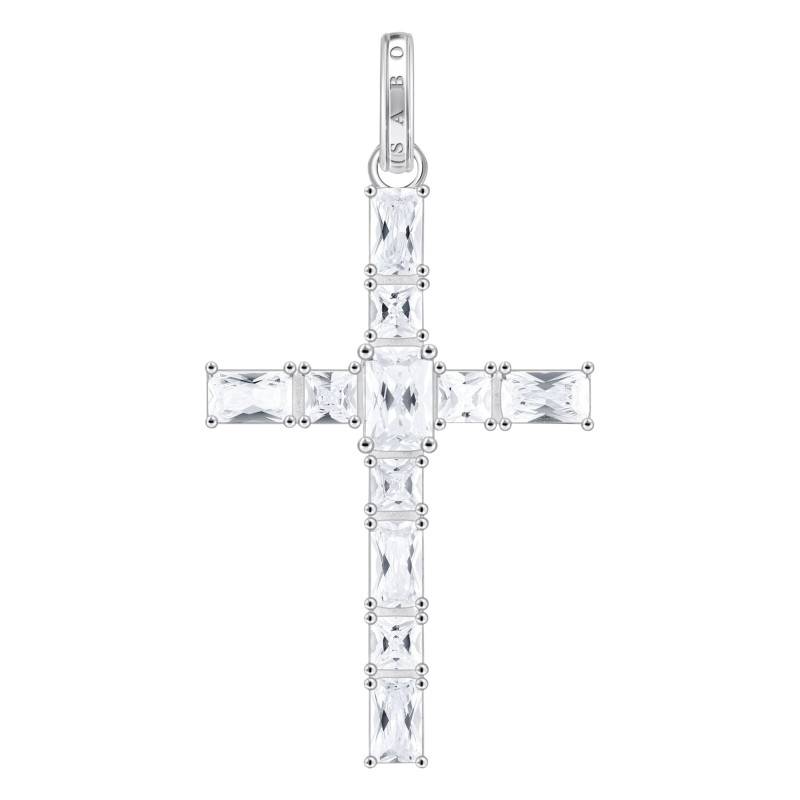 925 Silver & Zirconium Oxide Cross Pendant - PE939-051-14 - Thomas Sabo