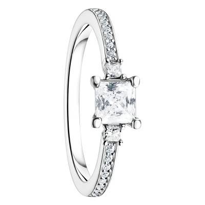 Bague Solitaire en Argent 925 & Zircones Blanches - TR2397-051-14 - Thomas Sabo