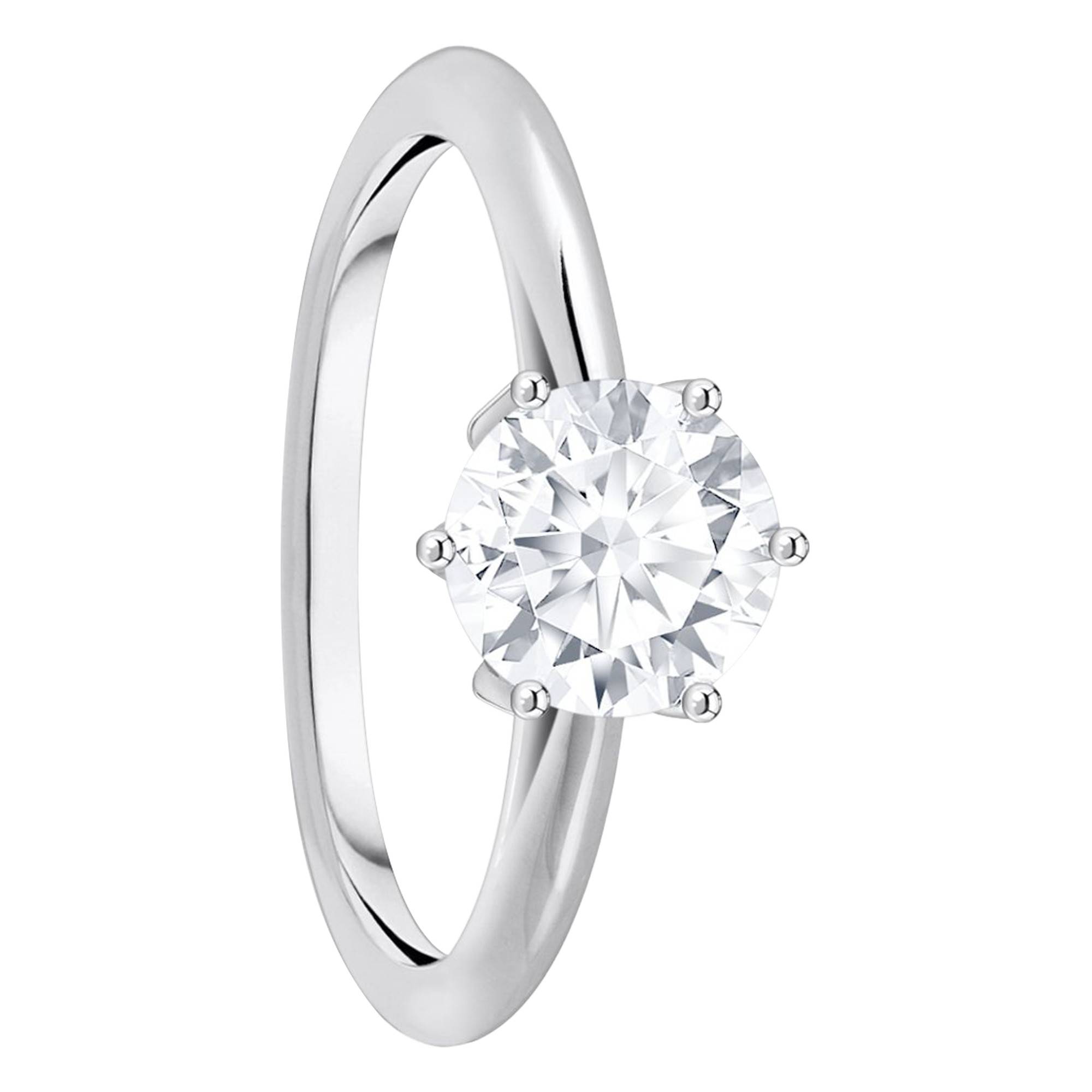 Bague En Argent 925 Avec Zircons Blancs - Taille 52, Occasion, Brillante Et élégante
