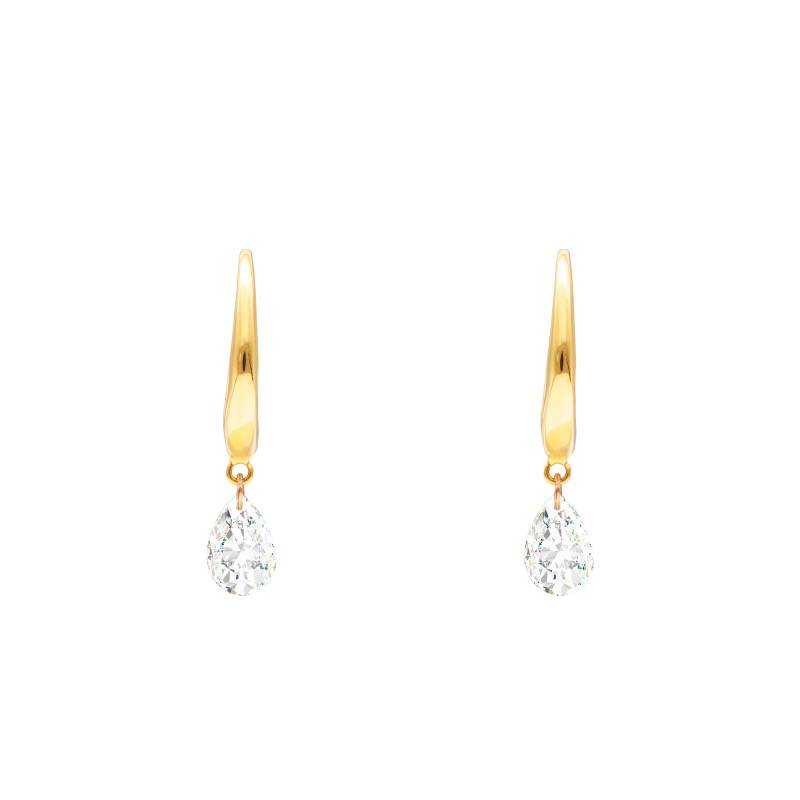 750/1000 Yellow Gold & 0.60ct Lab-Grown Diamond Earrings - Demetra