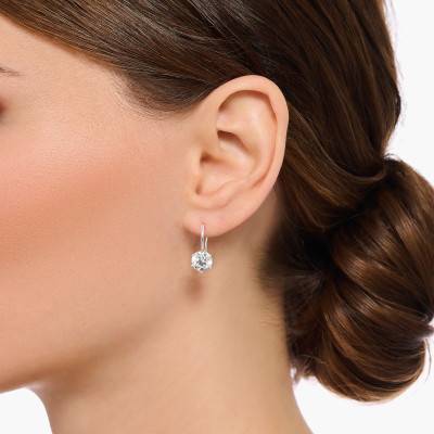 Boucles d'oreilles en Argent 925 & Zircones Blanches - H2287-051-14 - Thomas Sabo