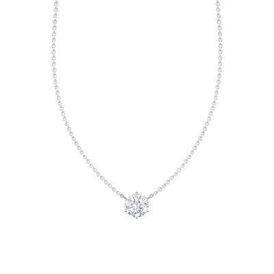 Necklace 925 Silver & White Cubic Zirconia, 40 to 45 cm Length, 1 mm Width - KE2210-051-14 - Thomas Sabo