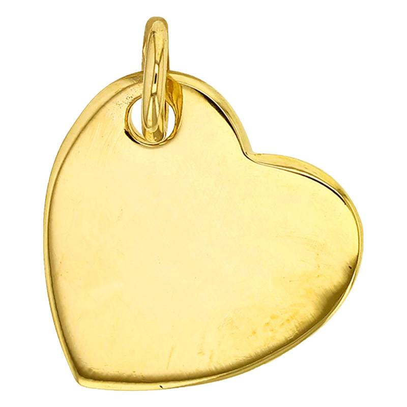 Yellow Gold-Plated Heart Pendant - Emanessence