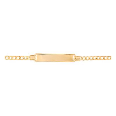 Bracelet gourmette Or Jaune 375, Longueur 18.5 cm, Largeur 2,40 mm - Emanessence