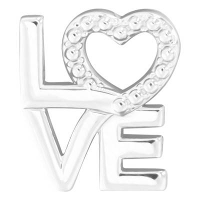 Pendentif Love en Argent - Emanessence