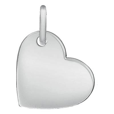 Pendentif Coeur Personnalisable Argent 925 - Emanessence