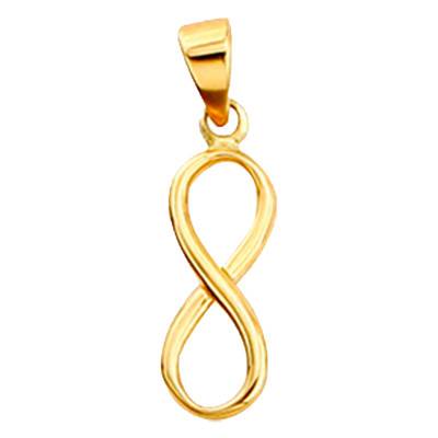 Pendentif Infini Or Jaune 750 - Emanessence